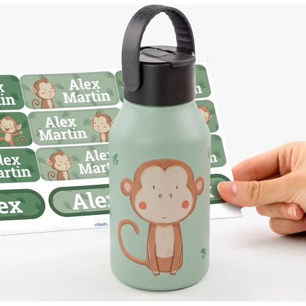 Personalisierte Thermosflasche - Runbott 350 ml Monkey