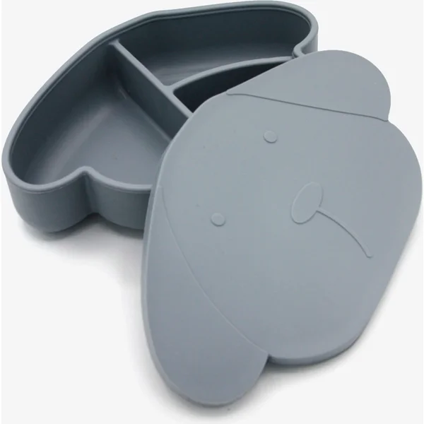 Silikonbrotdose Milo Grey von Cotton Cloud