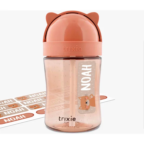 Trinkbecher mit Strohhalm Mrs. Cat Trixie 300 ml