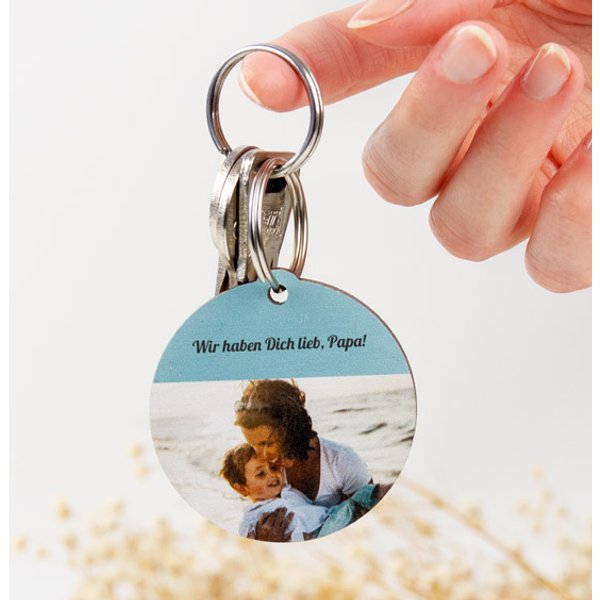 Personalisierter Schlüsselanhänger mit Foto