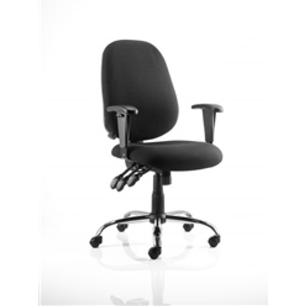 Lisbon Task Operator Chair Black Fabric OP000073
