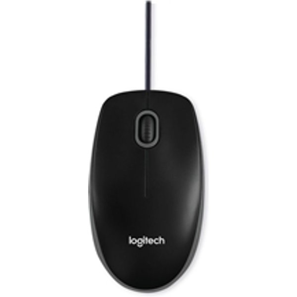 Logitech B110 Wired Optical Mouse Silent USB Black 910-005508 LC08053