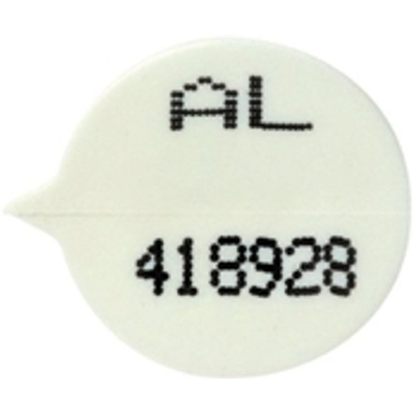 GoSecure Security Seals Numbered Round White (500 Pack) WSealNO