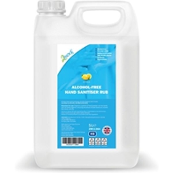 2Work Hand Sanitiser Rub Alcohol-Free Jerry Can 5L 2W11364