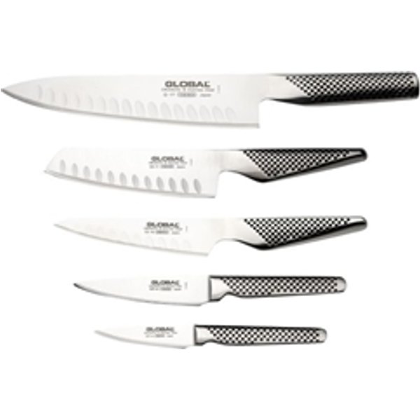 Global 5-Piece Knife Set with Block G-525/NB