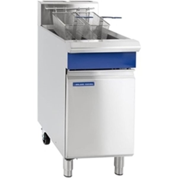 Blue Seal Twin Tank Twin Basket Free Standing Natural Gas Fryer GT46