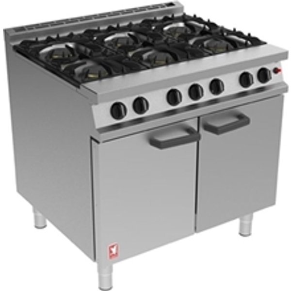 Falcon 6 Burner Dominator Plus Oven Range G3101 Propane Gas with Feet