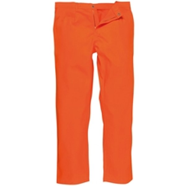 BizWeld Mens Flame Resistant Trousers Orange M 32"