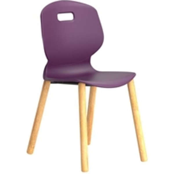 Arc Wooden Four Leg Chair|Size 5|Age 11-14 Years Years|Grape