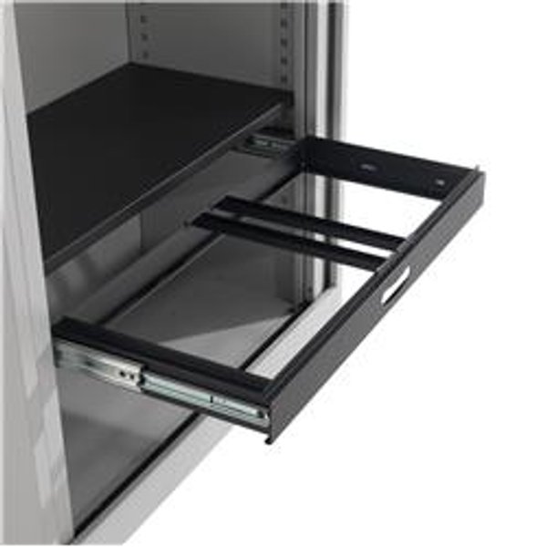 Steel Open Tambour Filing Frame - Black - TCSOTFF