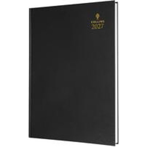 Collins A5 Desk Diary 2027 - Week to View Black