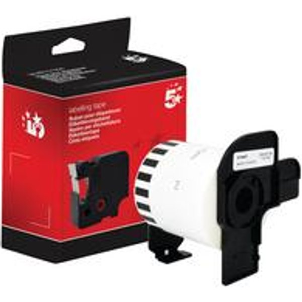 5 Star Non-OEM Replacement for Brother DK-22212 Black on White
