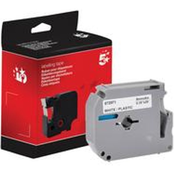 5 Star Non-OEM Replacement for Brother M-K221 Black on White