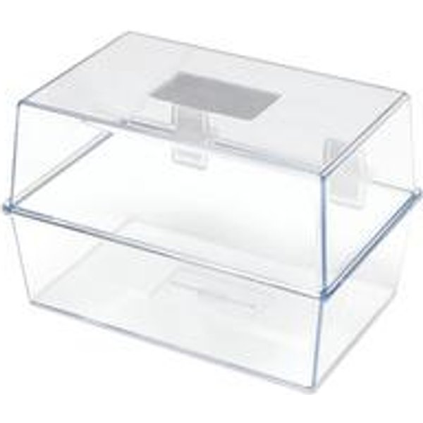 5 Star Card Index Box 8x5in Crystal FS677019