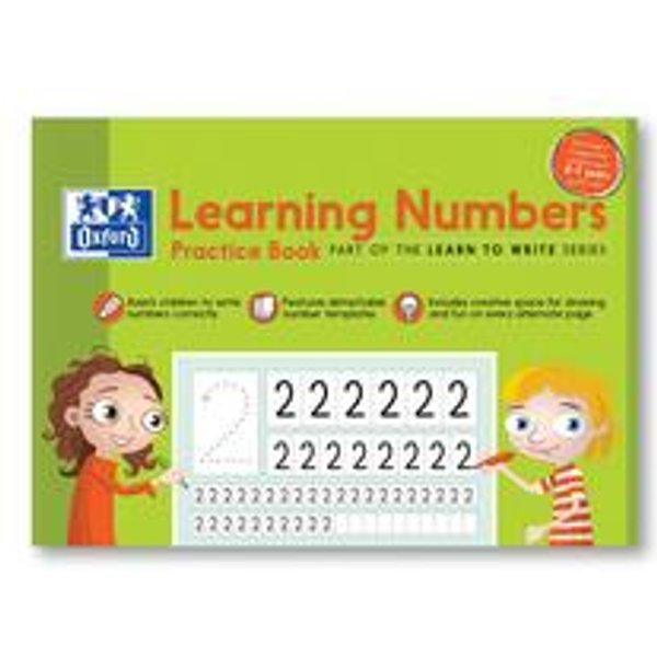 Hamelin Oxford Learn To Write Learning Numbers Book 32 Page A4 Pk 100