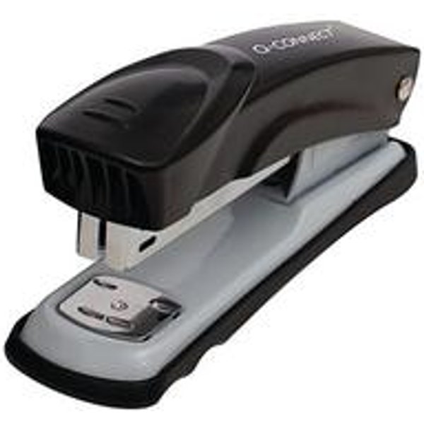 Q-Connect Half Strip Metal Stapler - Black
