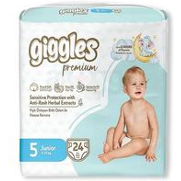 Giggles Junior Nappies Twinpack - 24 Pack