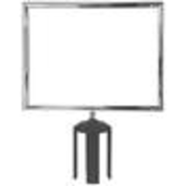 5 Star A4 Sign Frame for Belt Barriers - Polished Chrome