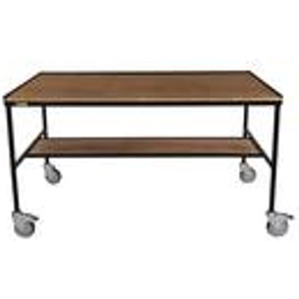 5 Star Mobile Workstation with Undershelf 1500mm