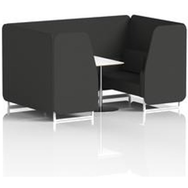 Brixworth Synergy Mix 4-Seater Booth with White Table
