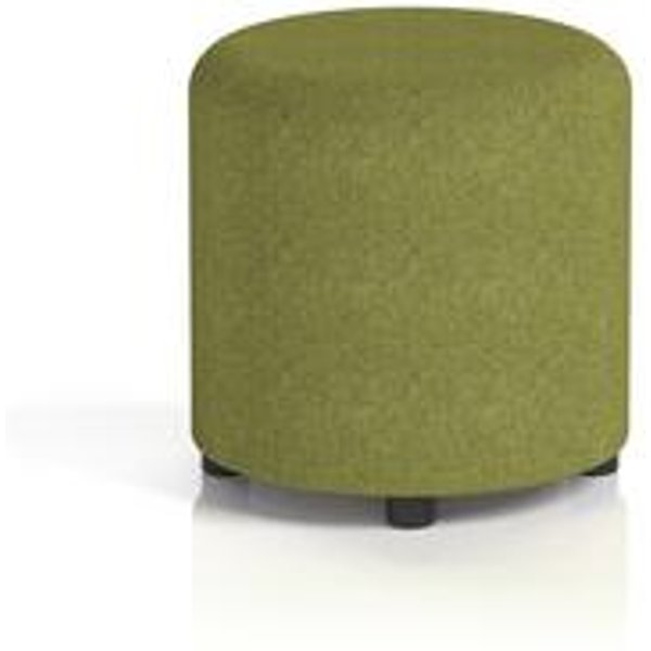 Harlestone Small Round Stool in Olive Rivet Fabric