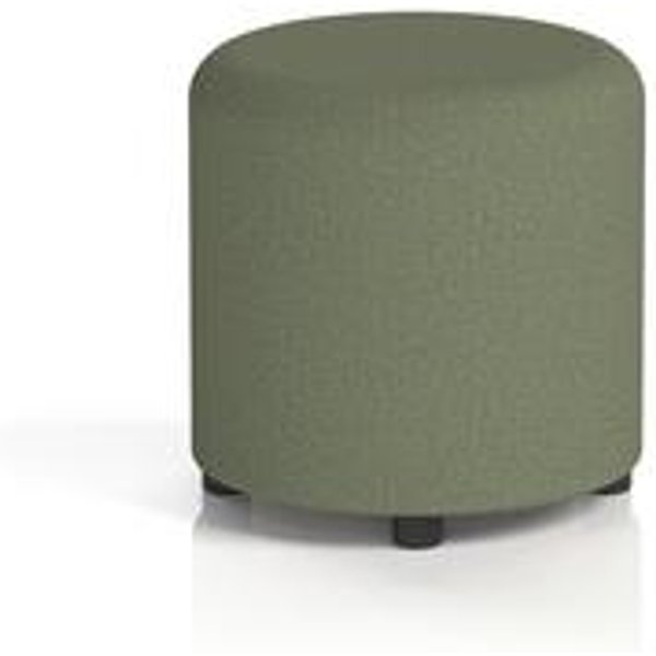 Harlestone Small Round Stool in Flax Fabric