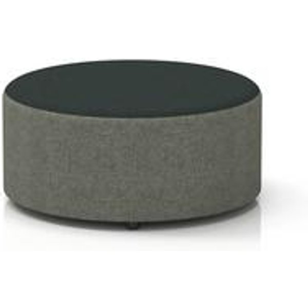 Harlestone Large Round Stool with Rivet Fabric
