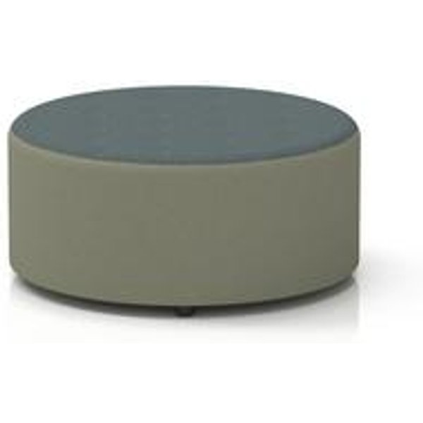 Harlestone Large Round Stool in Flax Fabric
