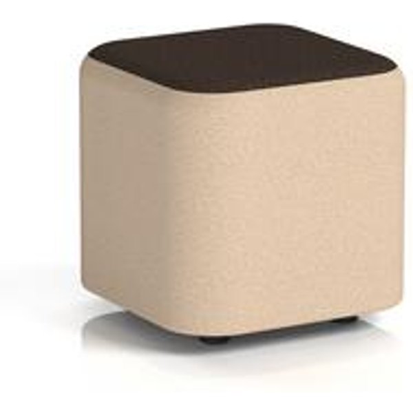 Harlestone Small Square Stool in Synergy Fabric