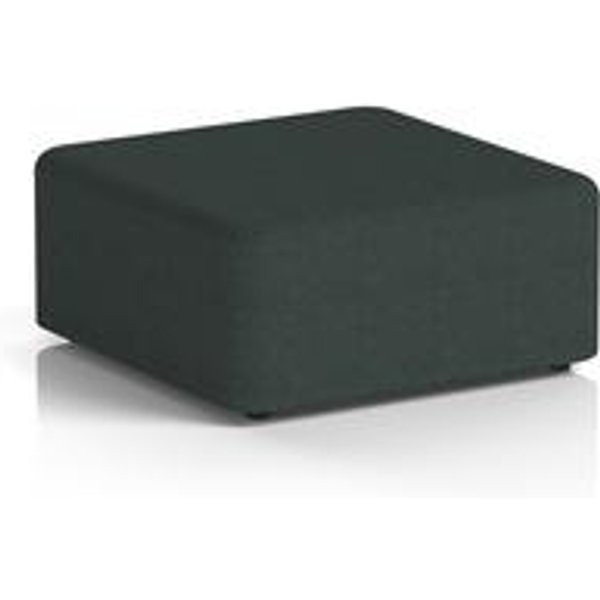 Harlestone Large Square Stool in Charcoal Rivet Fabric