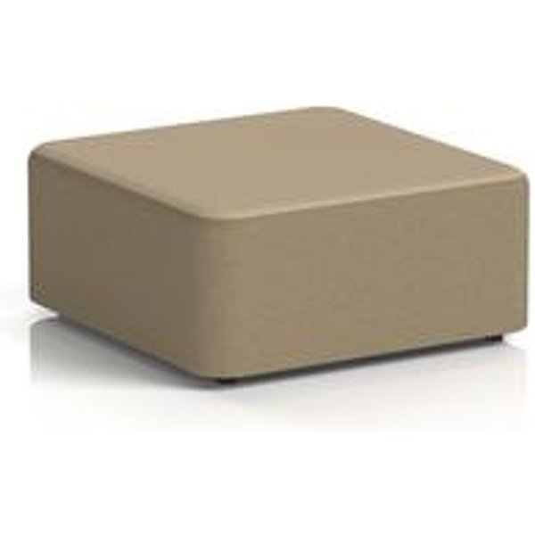 Harlestone Large Square Stool in Flax Fabric