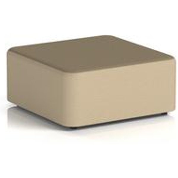 Harlestone Large Square Stool in Flax Fabric