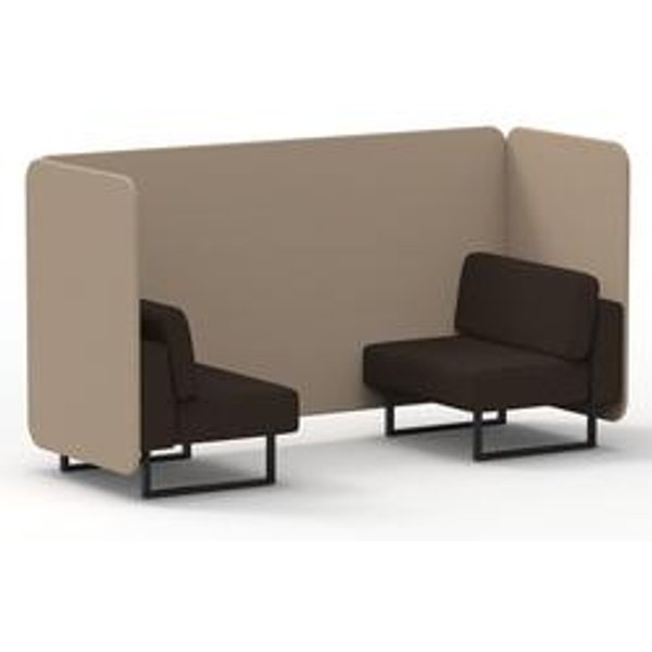 Brixworth 2-Seater Bench Booth with Black Legs