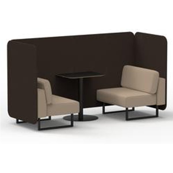 Brixworth 2P Bench Booth Blk Legs Table Synergy Wed Panels Affix Sofa