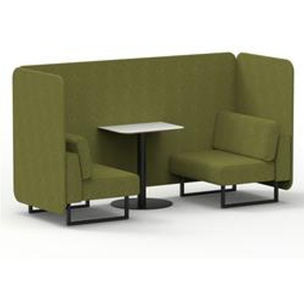 Brixworth 2-Seater Bench Booth with White Table