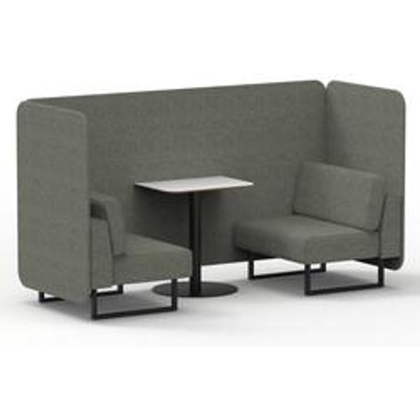 Brixworth 2-Seater Bench Booth with White Table
