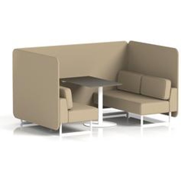 Brixworth 4-Seater Privacy Booth with Integrated Table