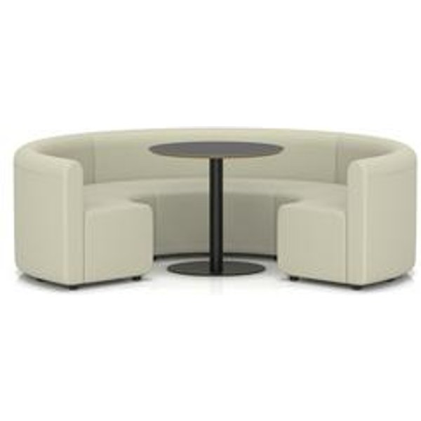Mawsley Mod Seating Circular Low Back Booth with Table