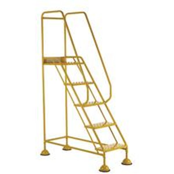 5 Star Yellow 5 Tread Steel Steps with Domed Feet