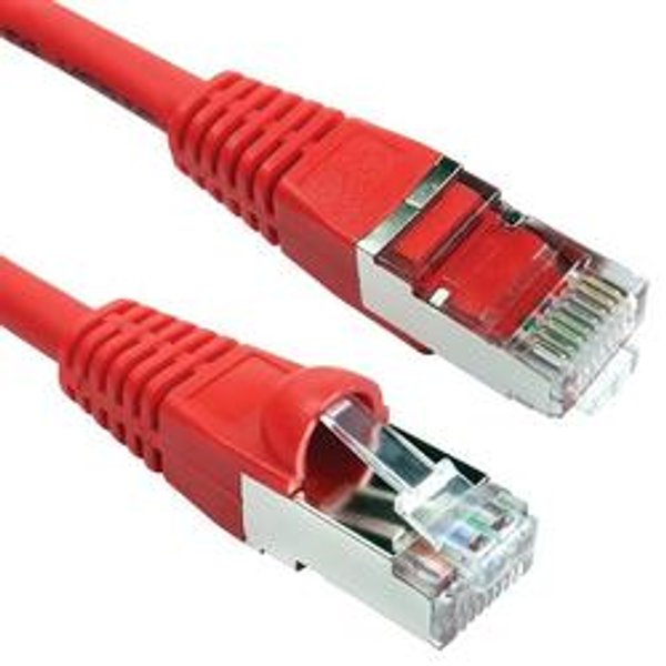 5 Star Category 6A SSTP Ethernet Cable 0.5m Red