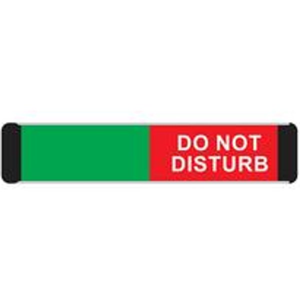 5 Star Aluminium 'Do Not Disturb' Slider Sign 50x200mm