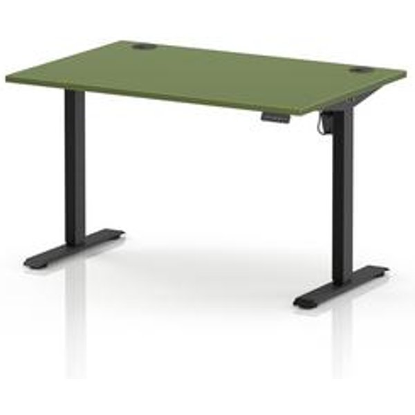 Air Lite Height Adjustable Desk with Moss Green Top