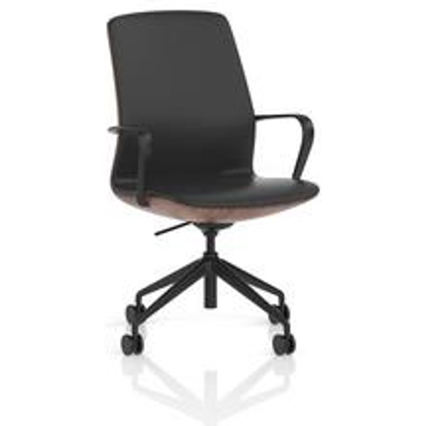Mara Executive Office Chair with Wood Shell Finish