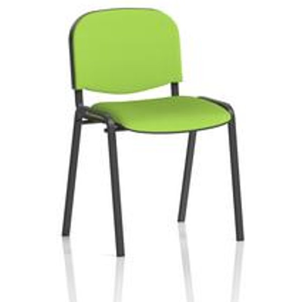 ISO Myrrh Green Conference Chair with Black Frame