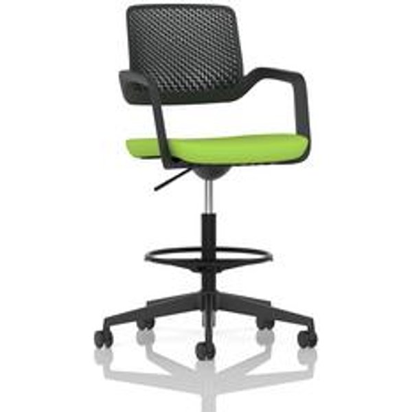 Cosmo Hi Rise Office Chair with Myrrh Green Seat