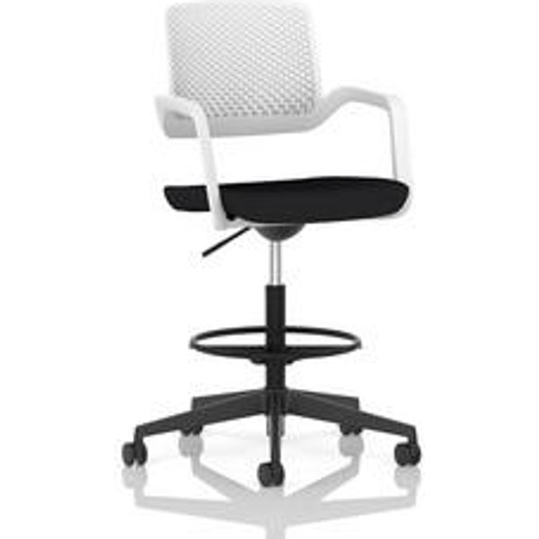 Cosmo Hi Rise Office Chair with White Frame