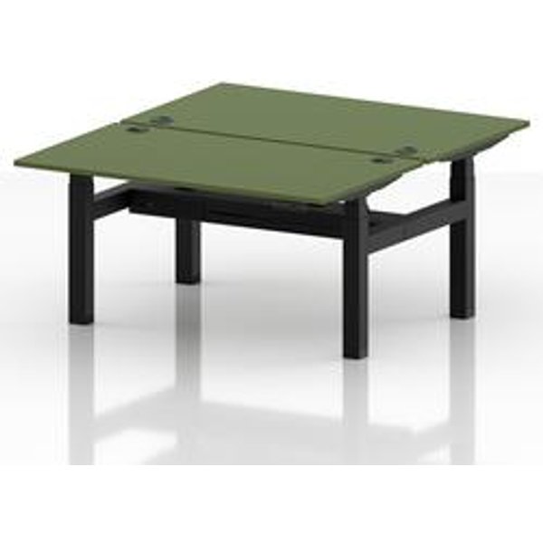Air Sit Stand Bench Desk with Green Ports
