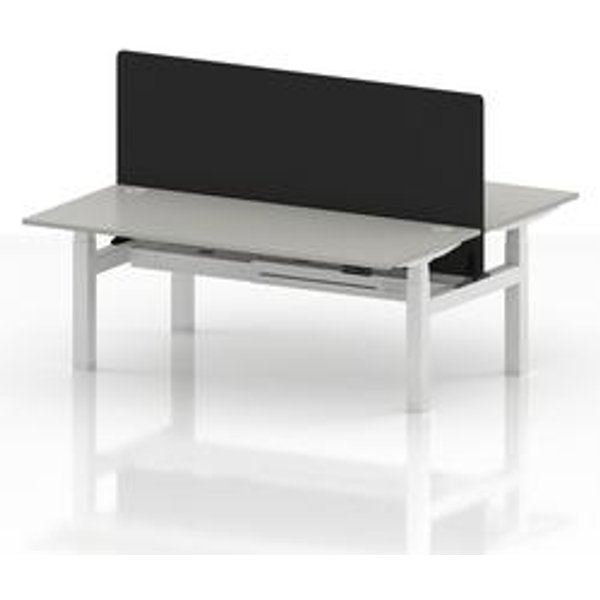 Air 1800 Sit-Stand Electric Bench Desk with White Frame