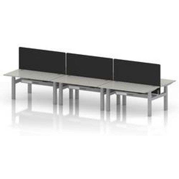 Air 1400 Sit-Stand Bench Desk with Ports
