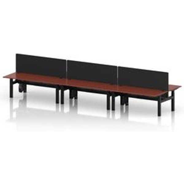 Air 1800 Sit Stand Bench Desk with Red Ports